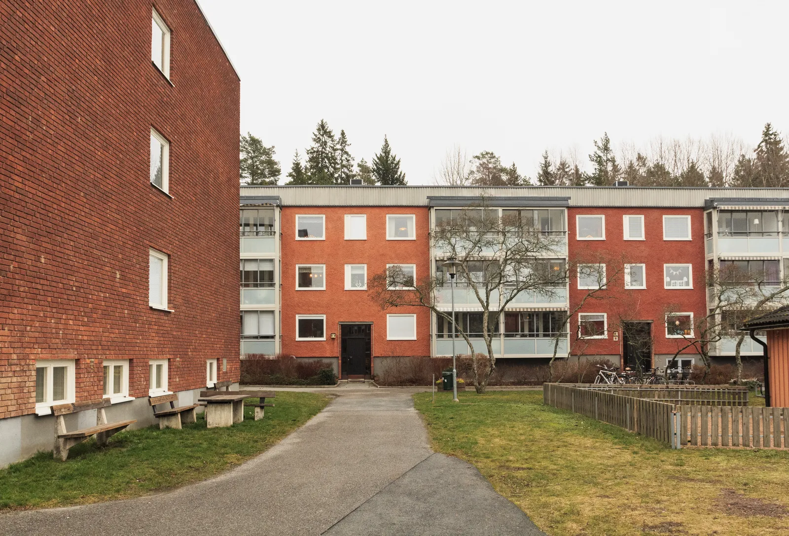 Hus i Trångsund där radonhalten mäts