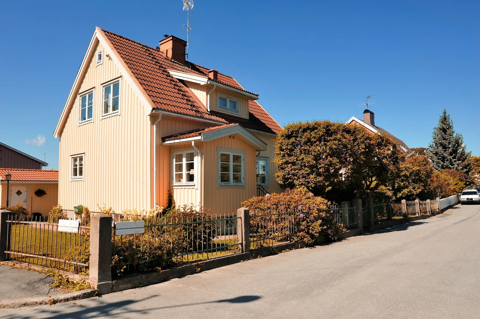 Hus i Snättringe där radonhalten mäts